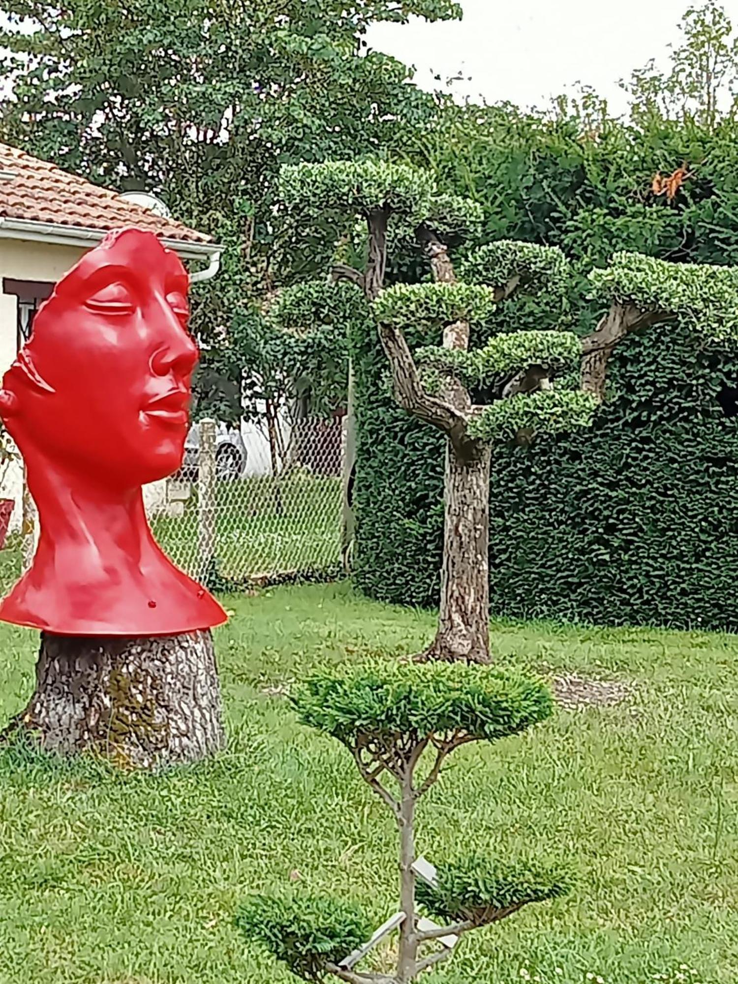 Une Pause Quelque Part Au Jardin Des Erables Et Des Niwakis Saint-Medard-de-Guizieres Eksteriør billede